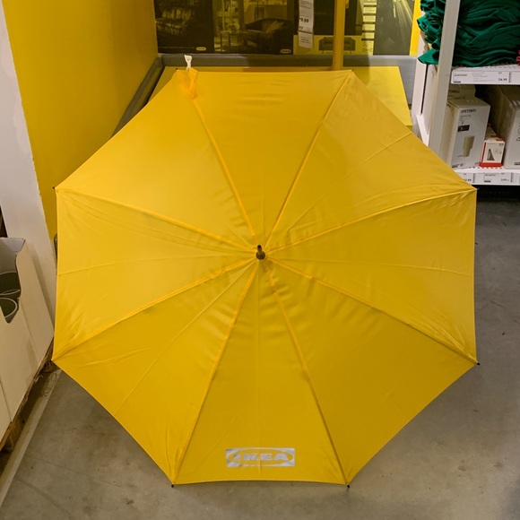 1 IKEA Yellow/Blue/black Umbrella for rainy season new - Picture 8 of 9